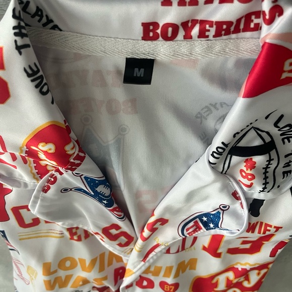 Taylor Swift Version In My Chiefs Era Loving Him Was Red Pajamas Set - Picture 3 of 3